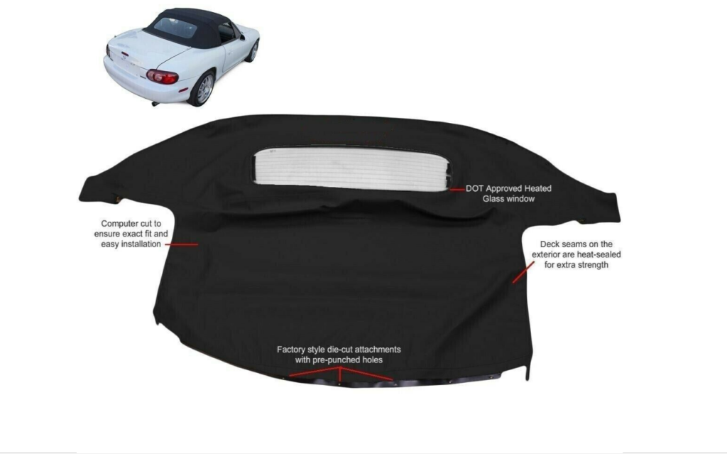 Mazda Miata 1989-2005 Convertible Soft Top With Plastic or Glass Window ...